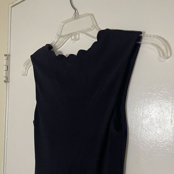 MARYSIA Maria Long Leg Midnight black navy scallop hem jumpsuit XS $419 - Picture 5 of 11